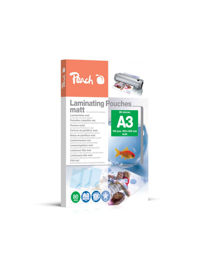 Peach Laminierfolien A3 303X426Mm 80Mic Matt 100Stk. (SPP58015) główny