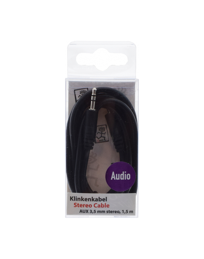 2Go Kabel Jack 3.5mm - Jack 3.5mm 1.5m czarny (351021) główny