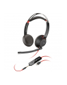 Słuchawki z mikrofonem Poly Blackwire 5220 Stereo USB-C Headset + 3,5mm jack + adapter USB-C/A - nr 6