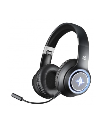 Słuchawki z mikrofonem Defender FREEMOTION B571 bezprzewodowe Bluetooth podświetlane + MP3 Player + mikrofon, czarne nr 1