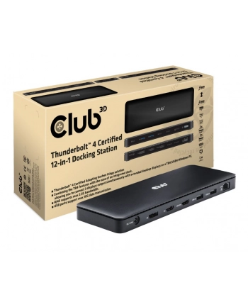 Club 3D Stacja/replikator 12-in-1 Thunderbolt 4 (CSV-1582) (CSV1582)