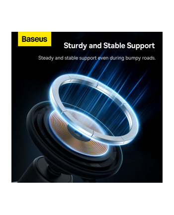 Uchwyt samochodowy Baseus CW01 C40141001111-00 magnetyczny z ładowarką indukcyjną MagSafe 15W do iPhone nr 2