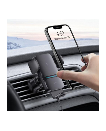 Uchwyt samochodowy Baseus Wisdom CGZX000001 automatyczny z ładowarką indukcyjną Qi 15W nr 2