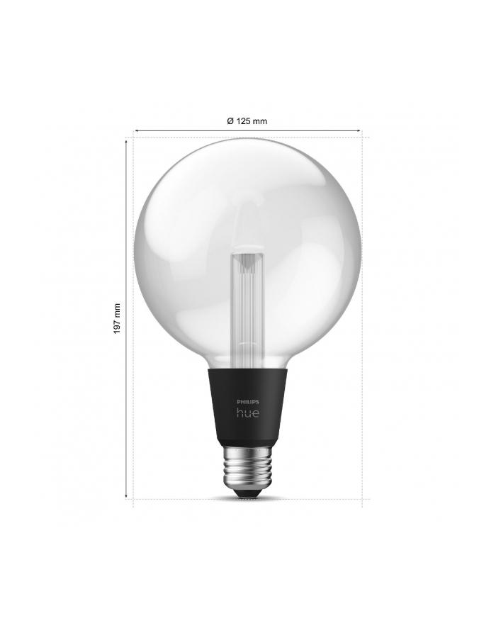 PHILIPS HUE Lightguide Żarówka Inteligentna G125 E27 (929003151202) główny