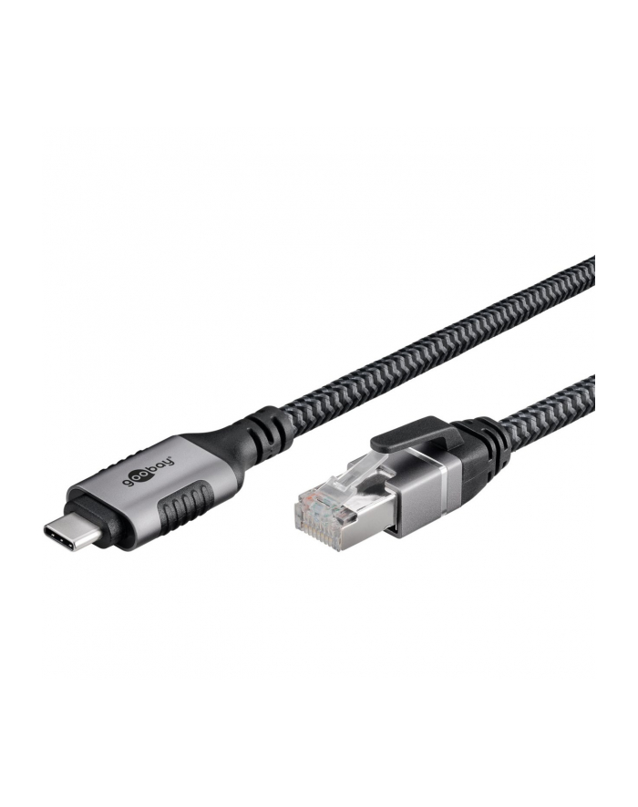 goobay Ethernet-Kabel USB-C™ 3.1 auf RJ45, 1 m USB-C 3.1 auf RJ45 CAT6 FTP 0100 Adapterkabel 1m główny