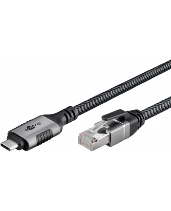 goobay Ethernet-Kabel USB-C™ 3.1 auf RJ45, 1,5 m USB-C 3.1 auf RJ45 CAT6 FTP 0150 Adapterkabel 1,5m