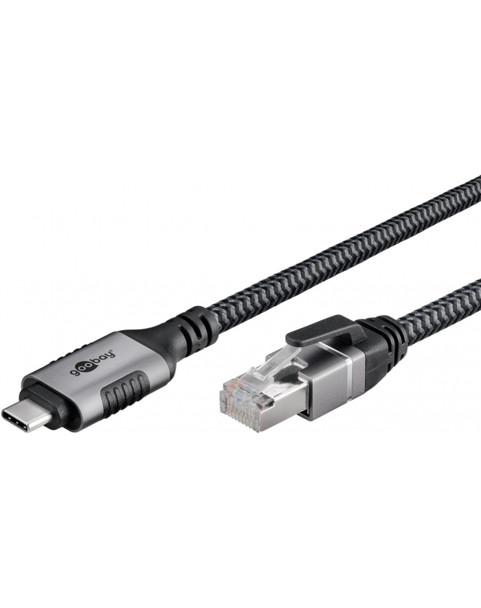 goobay Ethernet-Kabel USB-C™ 3.1 auf RJ45, 1,5 m USB-C 3.1 auf RJ45 CAT6 FTP 0150 Adapterkabel 1,5m główny