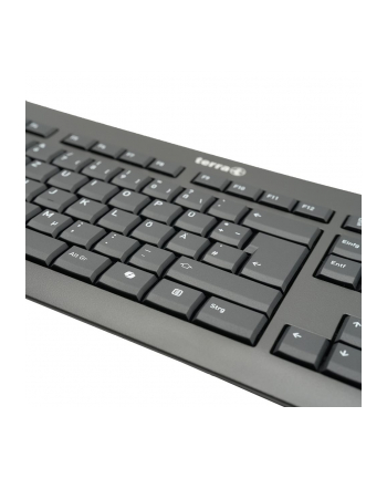 wortmann ag TERRA Keyboard 1500 Corded [D-E] USB Kolor: CZARNY Copilot QWERTZ, 105 Tasten, kabelgebunden, 1,80m