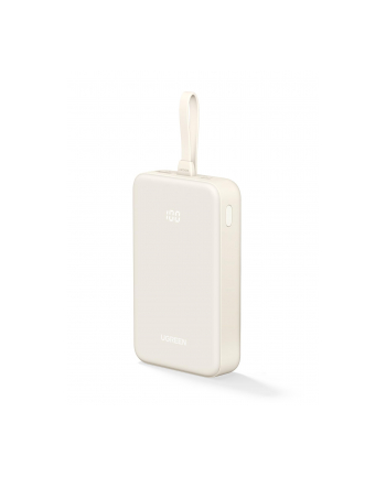 UGREEN 20000mAh Power Bank with Built-in Cable Kolor: BIAŁY
