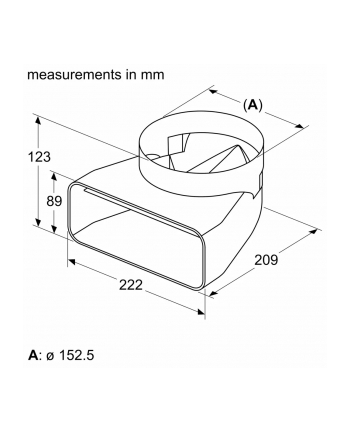 Bosch 90° Adapter Łączący Przekrój Okrągły-Płaski Do Płyty Pvq711F15E Hez9Vdsi1