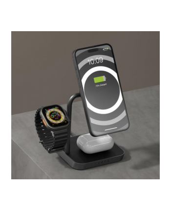 ZENS Office Charger Pro 3 - ładowarka bezprzewodowa Qi2 25W do trzech urządzeń kompatybilna z MagSafe (ZEDC25B/00) nr 1