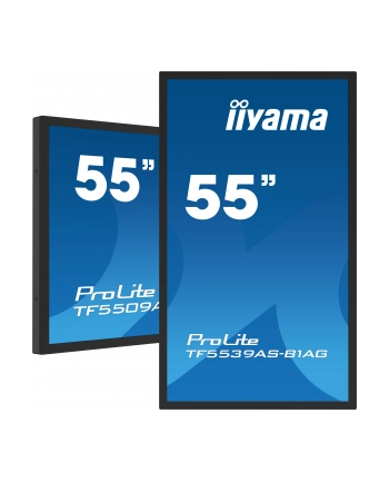 iiyama Monitor 55 cali TF5539AS-B1AG,IPS,4K,HDMIx2,DP,RJ45,3xUSB,2x10W,      ANDROID,24/7,IP65 nr 2