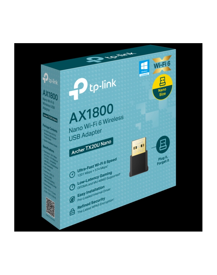 TP-Link Archer TX20U Nano WiFi 6 - Sieć główny