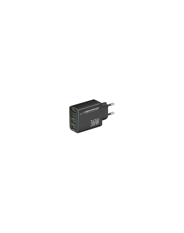 ESPERANZA ŁADOWARKA SIECIOWA 36W 4X USB-A QC 30 18W EZC107K główny