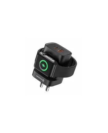 Swissten Czarna Ładowarka Sieciowa Iwatch Usb A C