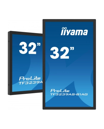 iiyama Monitor 32 cale TF3239AS-B1AG,IPS,FHD,HDMIx2,DP,RJ45,3xUSB,2x10W,     ANDROID,24/7,IP65 nr 1