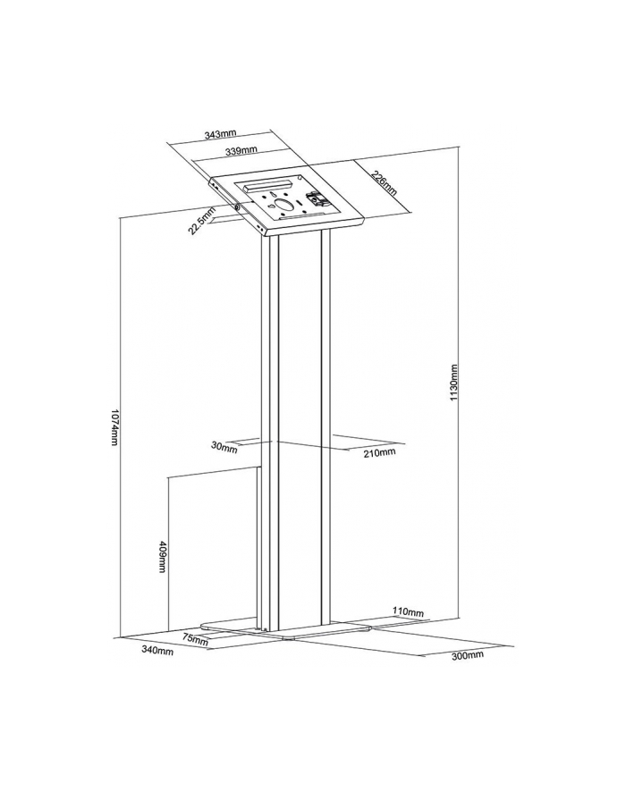 neomounts Uchwyt na tablet FL15-750WH1 główny