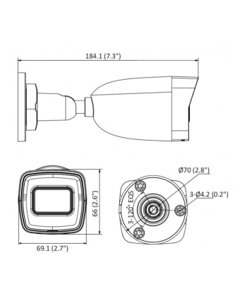 Hilook - Ipc-B180H(C) 8Mp Poe Ir Ip Camera 30M