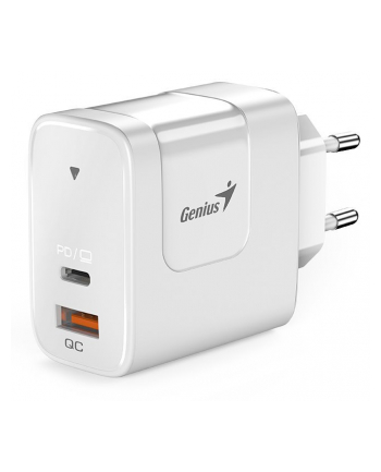 Genius Zasilacz Sieciowy Adapter 65W 2 Portowy Usb C A