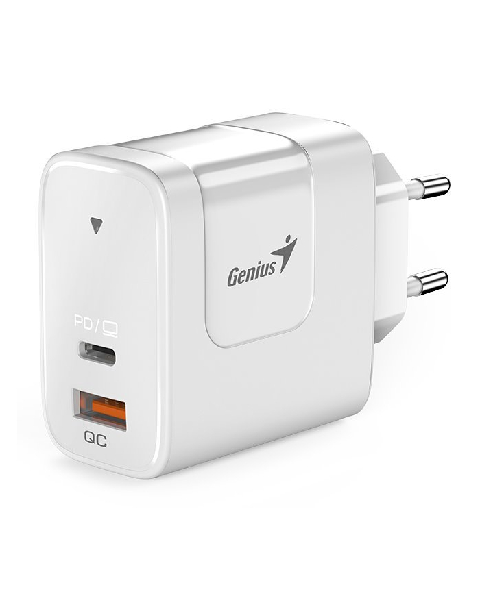 Genius Zasilacz Sieciowy Adapter 65W 2 Portowy Usb C A główny