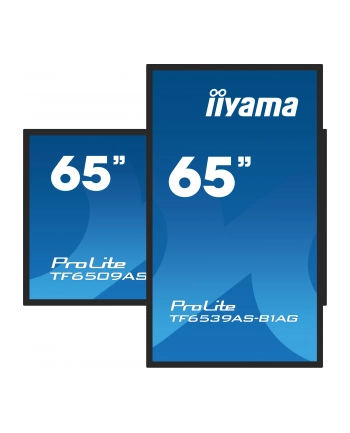iiyama Monitor 65 cali TF6539AS-B1AG,IPS,4K,HDMIx2,DP,RJ45,3xUSB,2x10W,      ANDROID,24/7,IP65 nr 2