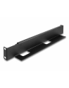 DeLOCK 19 mounting rail, length adjustable 368 - 600 mm for network cabinet, mounting rails (Kolor: CZARNY, 2 pieces, 1 height unit) - nr 3