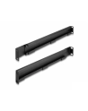 DeLOCK 19 mounting rail, length adjustable 368 - 600 mm for network cabinet, mounting rails (Kolor: CZARNY, 2 pieces, 1 height unit) - nr 4