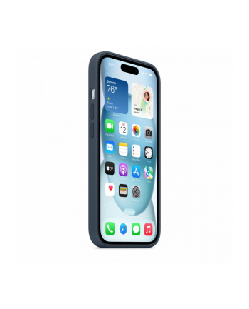 apple Etui silikonowe z MagSafe do iPhonea 15 - sztormowy błękit