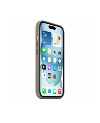 apple Etui silikonowe z MagSafe do iPhonea 15 - popielaty brąz