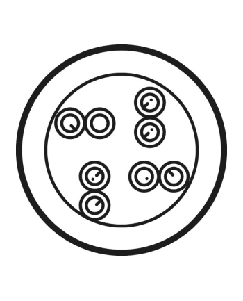 Goobay CAT 6 kabel sieciowy, U/UTP, biały 100 m