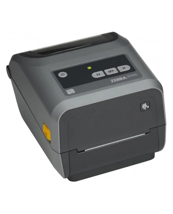 zebra Drukarka termotransferowa (74/300M) ZD421; 300 dpi, USB, host USB, modułowe gniazdo łączności, BTLE5, przewody (UE i Wielka Brytania), czcionka szwajcarska, EZPL nr 2
