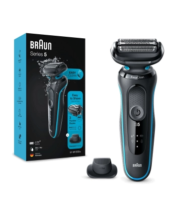 braun Brązowy | Golarka | 51-M1200S | Czas pracy (maks) 50 min | Na mokro i na sucho | Czarny/Miętowy nr 1