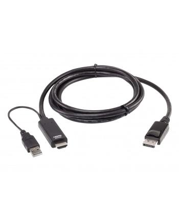 Aten 2L-7D02HDP True 4K 18M HDMI do DisplayPort Aten | Prawdziwy 4K 1,8 m HDMI do DisplayPort | 2L-7D02HDP | Miesiąc(e) gwarancji nr 2