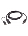 Aten 2L-7D02HDP True 4K 18M HDMI do DisplayPort Aten | Prawdziwy 4K 1,8 m HDMI do DisplayPort | 2L-7D02HDP | Miesiąc(e) gwarancji - nr 2
