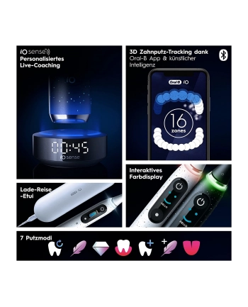 oral-b Doustny-B | Seria iO10 | Elektryczna szczoteczka do zębów | Akumulator | Dla dorosłych | ml | Liczba głowic | Gwiezdny pył Biały | Liczba główek szczoteczki w zestawie 1 | Liczba trybów szczotkowania zębów 7 nr 2