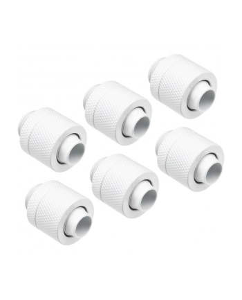 Alphacool Icicle 13/10 mm Przepust Nakręcany G1/4, 6-pak - biały