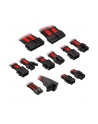 Przedłużacz w oplocie Kolink Core Pro 12V-2x6 Typ 1 - Jet Black/Racing Red - nr 5