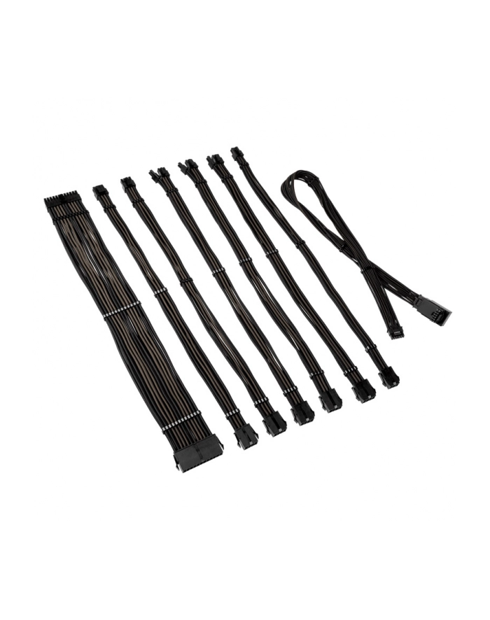 Przedłużacz w oplocie Kolink Core Pro 12V-2x6 Typ 1 - Jet Black/Gunmetal Grey główny