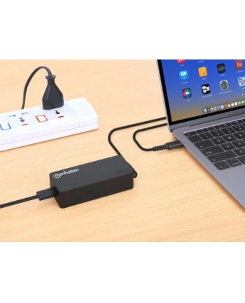 manhattan Zasilacz do Laptopa USB-C 65W Power Delivery 30 Ładowarka