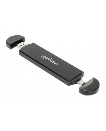 manhattan Obudowa Zewnętrzna USB-C/A 32 Gen2 Dysku M2 NVMe, SATA SSD