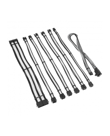 Przedłużacz w oplocie Kolink Core Pro 12V-2x6 Typ 2 - Głęboka Czerń/Biel Brylantowa nr 2