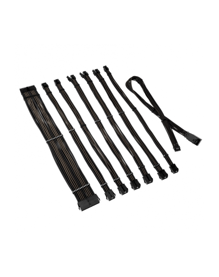 Przedłużacz w oplocie Kolink Core Pro 12V-2x6 Typ 1 - Jet Black/Gunmetal Grey główny