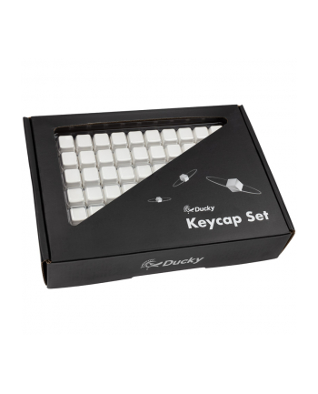 Zestaw Ducky Blank White PBT, profil MDA - 133, układ ANSI-US, układ ANSI-US
