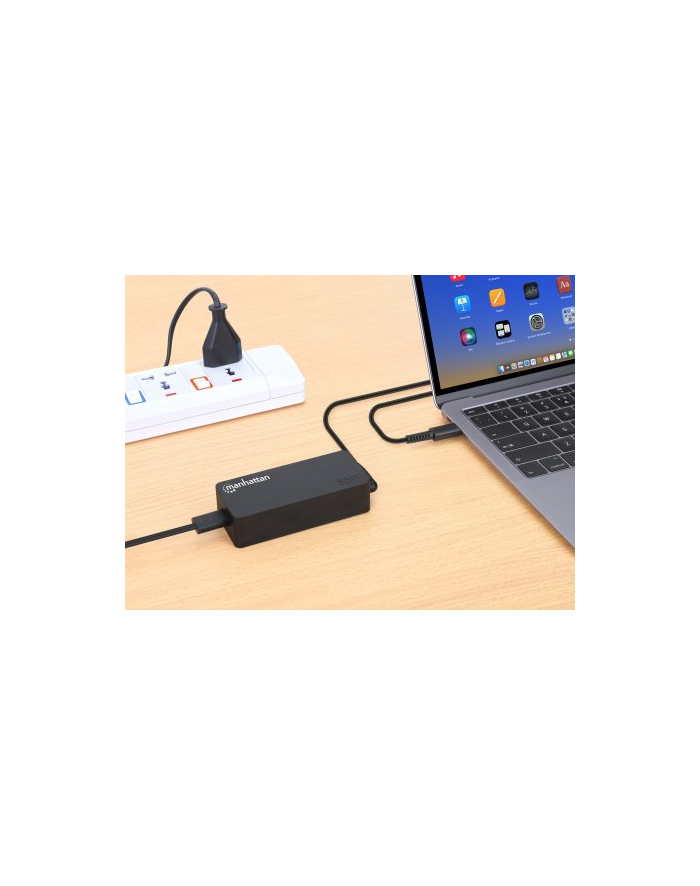 manhattan Zasilacz do Laptopa USB-C 65W Power Delivery 30 Ładowarka główny