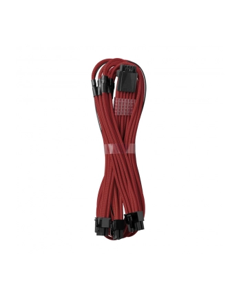 CableMod C-Series PRO ModMesh 12VHPWR do 3x PCI-e do Corsair - 60cm, ciemnoczerwony