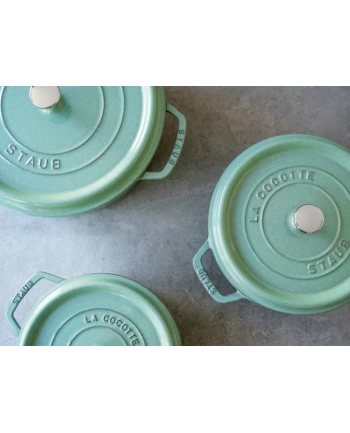 zwilling Garnek żeliwny okrągły Staub - 67 ltr, Miętowy nr 1