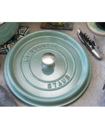 zwilling Garnek żeliwny okrągły Staub - 67 ltr, Miętowy nr 2