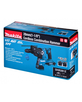 MAKITA MŁOT WIERCĄCO-KUJĄCY SDS-PLUS 2x18V 2,9J BEZ AKUMULATORÓW I ŁADOWARKI +UCHWYT DHR281Z