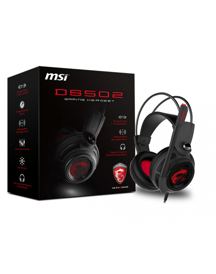 ZESTAW SŁUCHAWKOWY DS502 GAMING MSI główny