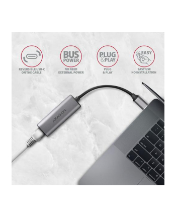 AXAGON AD-E-25RC adaptera sieciowego USB 32 - USB Typ-C, RJ45 nr 2